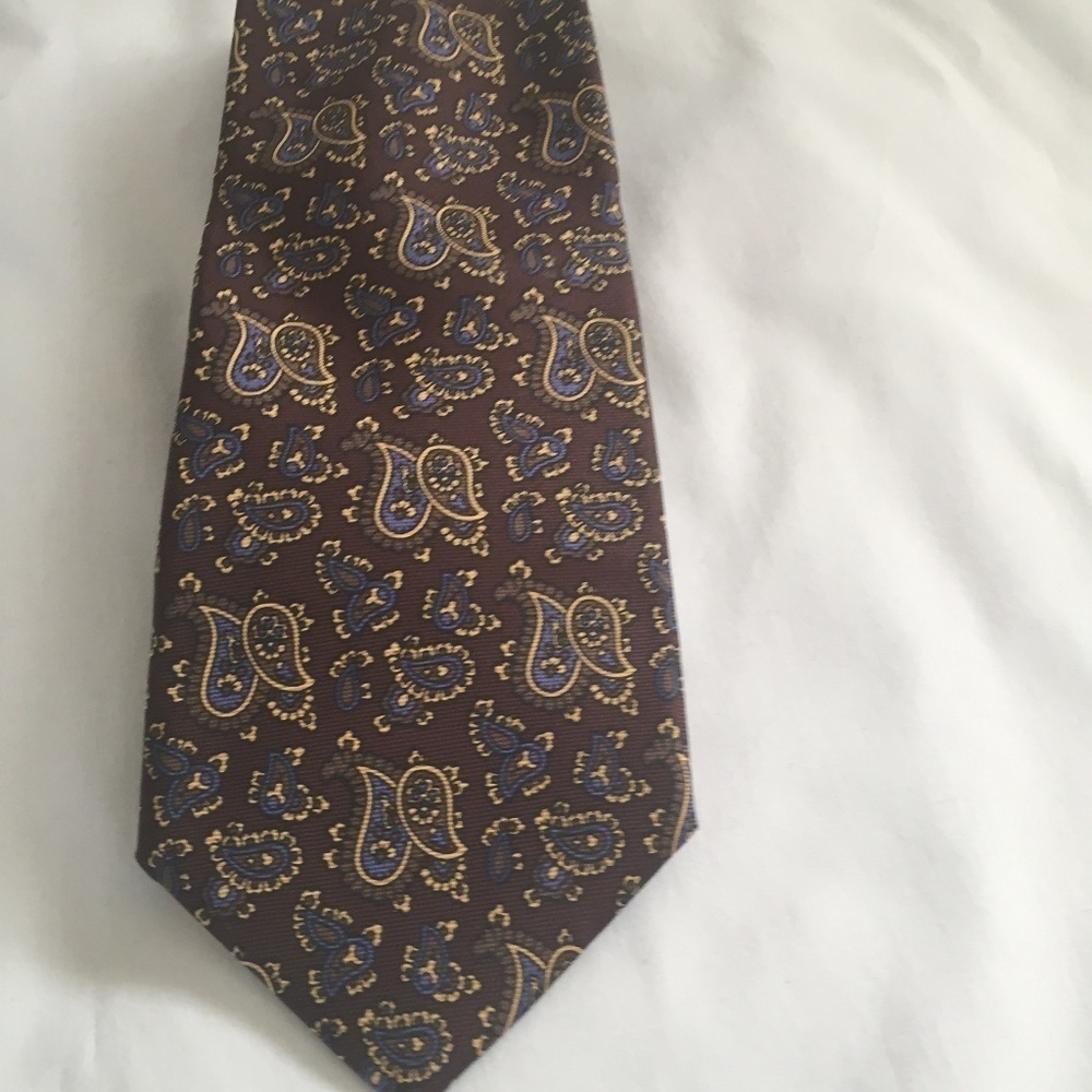 MARIO VALENTINO men's silk neck tie made in Italy - Picture 2 of 4